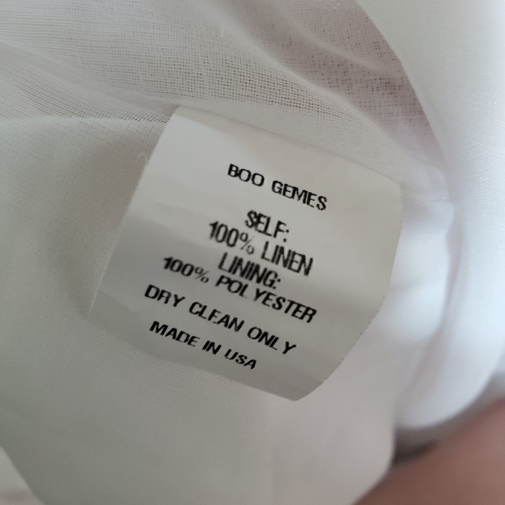 Boo Gemes White Linen Tunic S - Picture 6 of 11